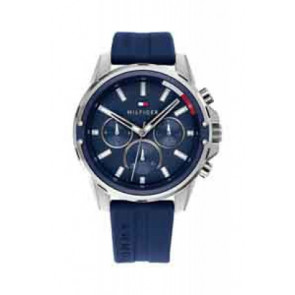 Uhrenarmband Tommy Hilfiger TH-95-1-14-2928 / TH679302569 Kautschuk Blau 20mm