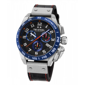 Uhrenarmband TW Steel TW1019 Leder Schwarz