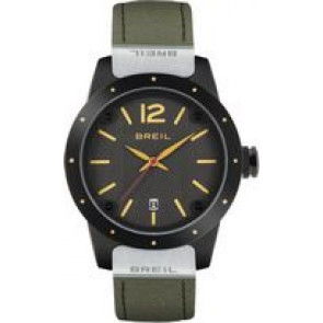 Uhrenarmband Breil TW1201 Leder/Textil Grün 17mm