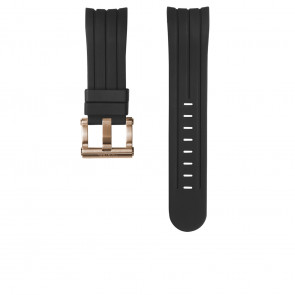 Uhrenarmband TW Steel TWB138 / TW138 Silikon Schwarz 22mm