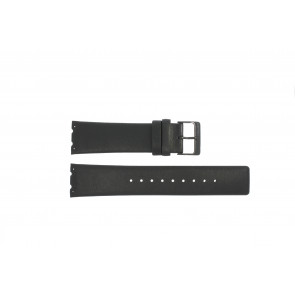 Uhrenarmband Obaku V137 Leder Schwarz 23mm