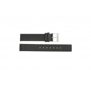 Uhrenarmband Obaku V139 Leder Schwarz 16mm