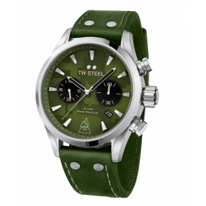 Uhrenarmband TW Steel VS98 Leder Grün