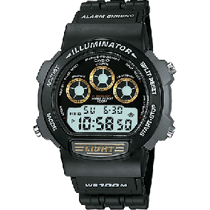 Casio Uhrenarmband 71602198 Kunststoff Schwarz 19mm 