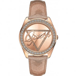Uhrenarmband Guess W0023L4 Leder Beige 20mm
