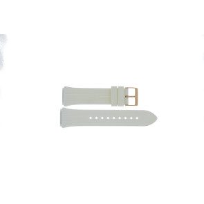 Uhrenarmband Guess W0030L3 / GW0030L3 / Athena Kautschuk Weiss 21mm