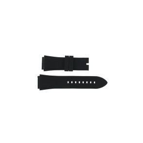 Uhrenarmband Guess W0247G4 / U0247G4 Kautschuk Schwarz 22mm