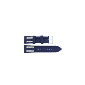 Uhrenarmband Guess W0366G2 / W0324L1 Silikon Blau 24mm