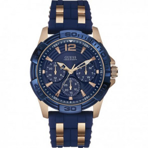Uhrenarmband Guess W0366G4 Silikon Blau 24mm