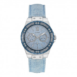 Uhrenarmband Guess W0336L7 / W0775L1/ W0703L3 Textil Blau 21mm