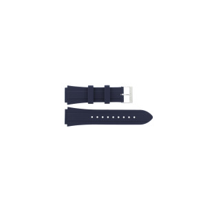 Uhrenarmband Guess W0979L4 / Retro Pop Kautschuk Blau 20mm