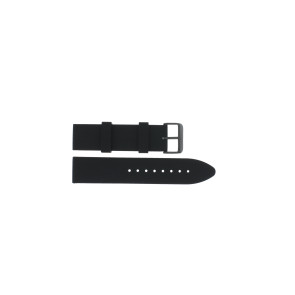 Uhrenarmband Guess W1055G1 / Atlas Silikon Schwarz 22mm