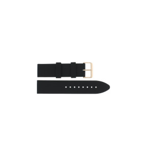 Uhrenarmband Guess W1055G3 / Atlas Silikon Schwarz 22mm