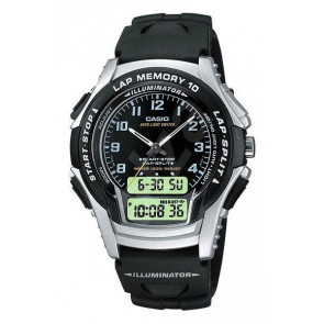 Casio Uhrenarmband 10120788 Kunststoff Schwarz 18mm 