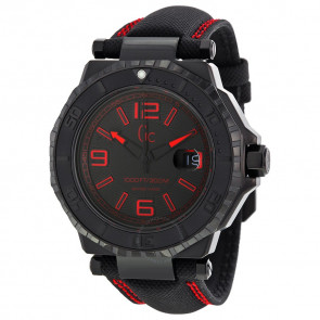 Uhrenarmband Guess X79007G2S Segeltuch Schwarz