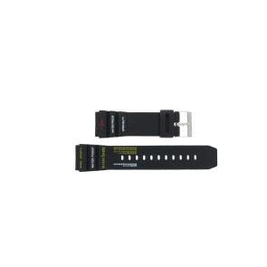 Uhrenarmband Universal XH10 Kunststoff Schwarz 22mm