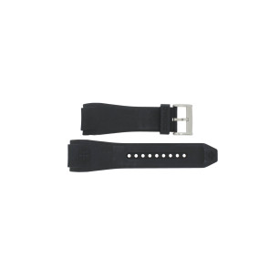 Uhrenarmband Zodiac ZO8505 / ZO8506 Kautschuk Schwarz 28mm