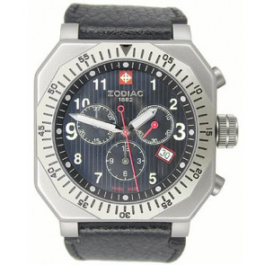 Uhrenarmband Zodiac ZO8800 Leder Schwarz