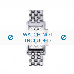 Armani Uhrenarmband AR-0111 Stahl Silber 14mm 