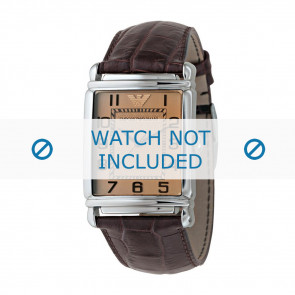 Uhrenarmband Armani AR0403 Leder Braun 22mm