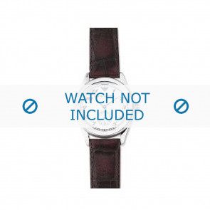 Armani Uhrenarmband AR-0600 Leder Dunkelbraun 18mm