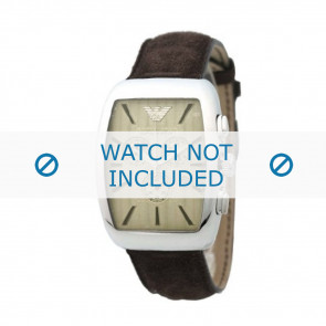 Armani Uhrenarmband AR-0908 Leder Braun 21mm