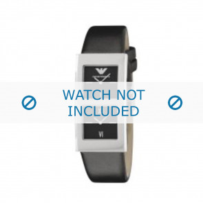Armani Uhrenarmband AR-2102 Leder Schwarz 21mm 