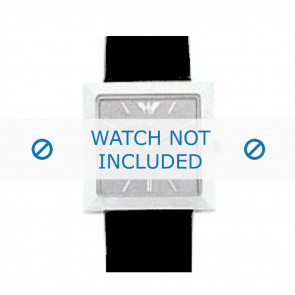 Armani Uhrenarmband AR-2300 Leder Schwarz 23mm 