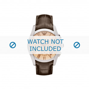 Uhrenarmband Armani AR1634 Leder Braun 22mm