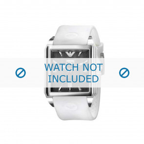 Armani Uhrenarmband AR0654 Kunststoff Weiss