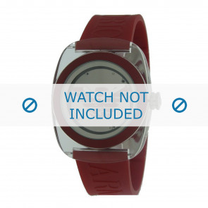 Armani Uhrenarmband AR1030 Kunststoff Rot