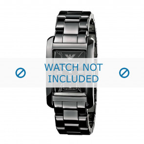 Armani Uhrenarmband AR1406 Keramik Schwarz 24mm