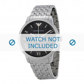 Armani Uhrenarmband AR1614 Metall Silber 20mm