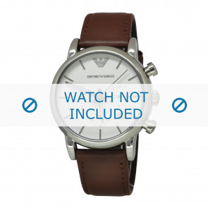 Uhrenarmband Armani AR1846 Leder Braun 20mm