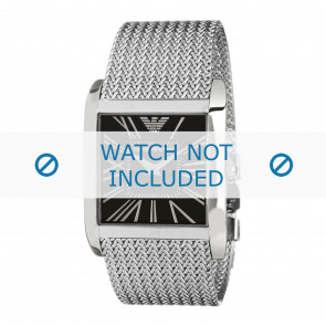 Armani Uhrenarmband AR2012 Rostfreier Stahl Silber 28mm