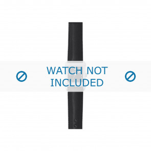 Armani Uhrenarmband AR-5603 Leder Schwarz 18mm 