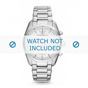 Armani Uhrenarmband AR6013 Metall Silber 20mm