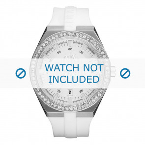 Armani Uhrenarmband AX-1216 Silikon Weiß 20mm 