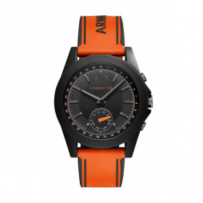 Uhrenarmband Armani Exchange AXT1003 Silikon Orange 22mm
