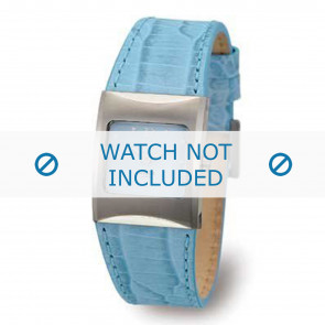 Boccia Uhrenarmband 3120-02 (BO3120-02-40BL) Leder Blau + standardnähte
