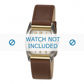 Boccia Uhrenarmband 3146-01-BO3146-01-40 Leder Braun + braunen nähte