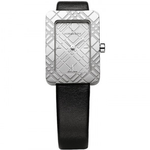 Uhrenarmband Burberry BU1150 Leder Schwarz