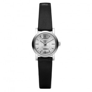 Uhrenarmband Burberry BU1761 Leder Schwarz