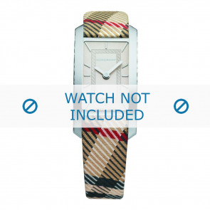 Uhrenarmband Burberry BU1051 / PVC Antima 7177790 Leder Braun 14mm