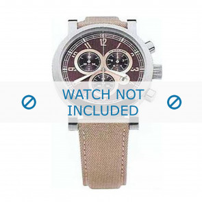 Burberry Uhrenarmband BU7105 Leder Beige + standardnähte