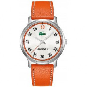 Uhrenarmband Lacoste 2000568 / LC-41-3-14-2199 Leder Orange 20mm