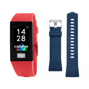 Uhrenarmband Smartwatch Calvin Klein K8500.4 Kunststoff Blau 13mm