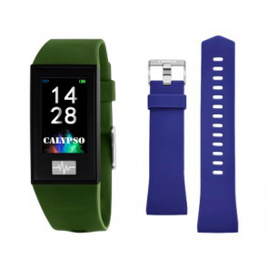 Uhrenarmband Smartwatch Calypso K8500.8 Kunststoff Blau 13mm