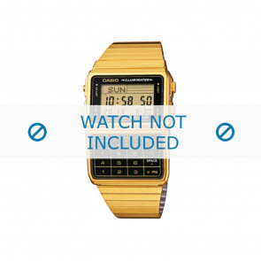 Uhrenarmband Casio DBC-611GE-1EF / DBC-611GE-1 / 70649742 Stahl Vergoldet 22mm