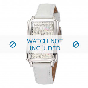 Dolce & Gabbana Uhrenarmband DW0114 Leder Weiss + weiße nähte